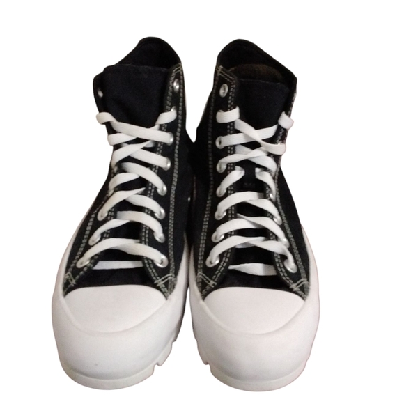 Converse Navy Blue Platform Sneakers Lug Sole Chuck Taylor All-Stars Wom… - Picture 2 of 13